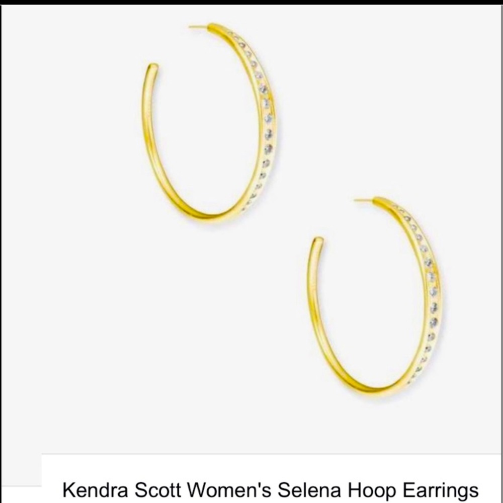 Selena Gold Hoops. Kendra Scott.